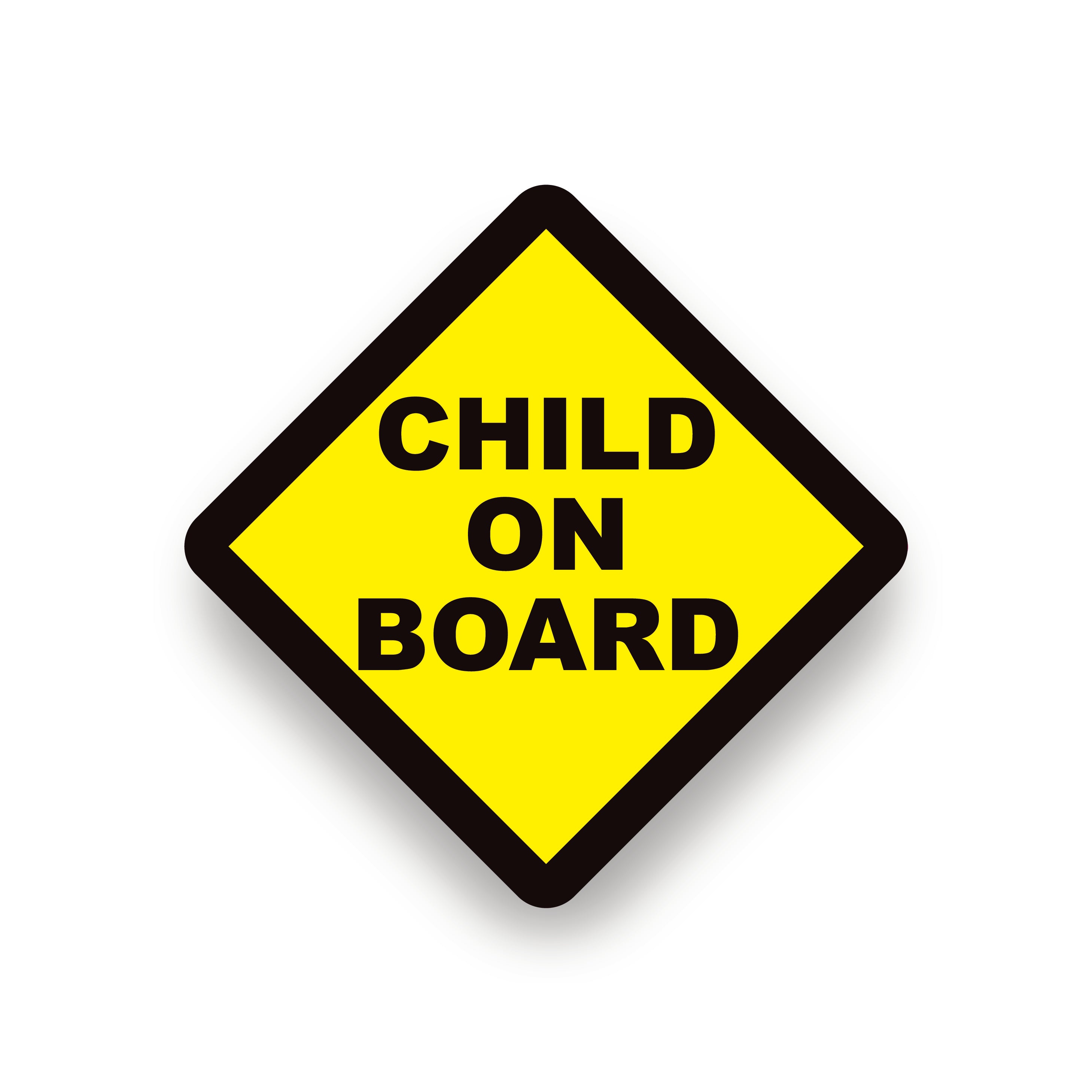 Child on board vehicle warning safety vinyl stickers sign for car or v ...