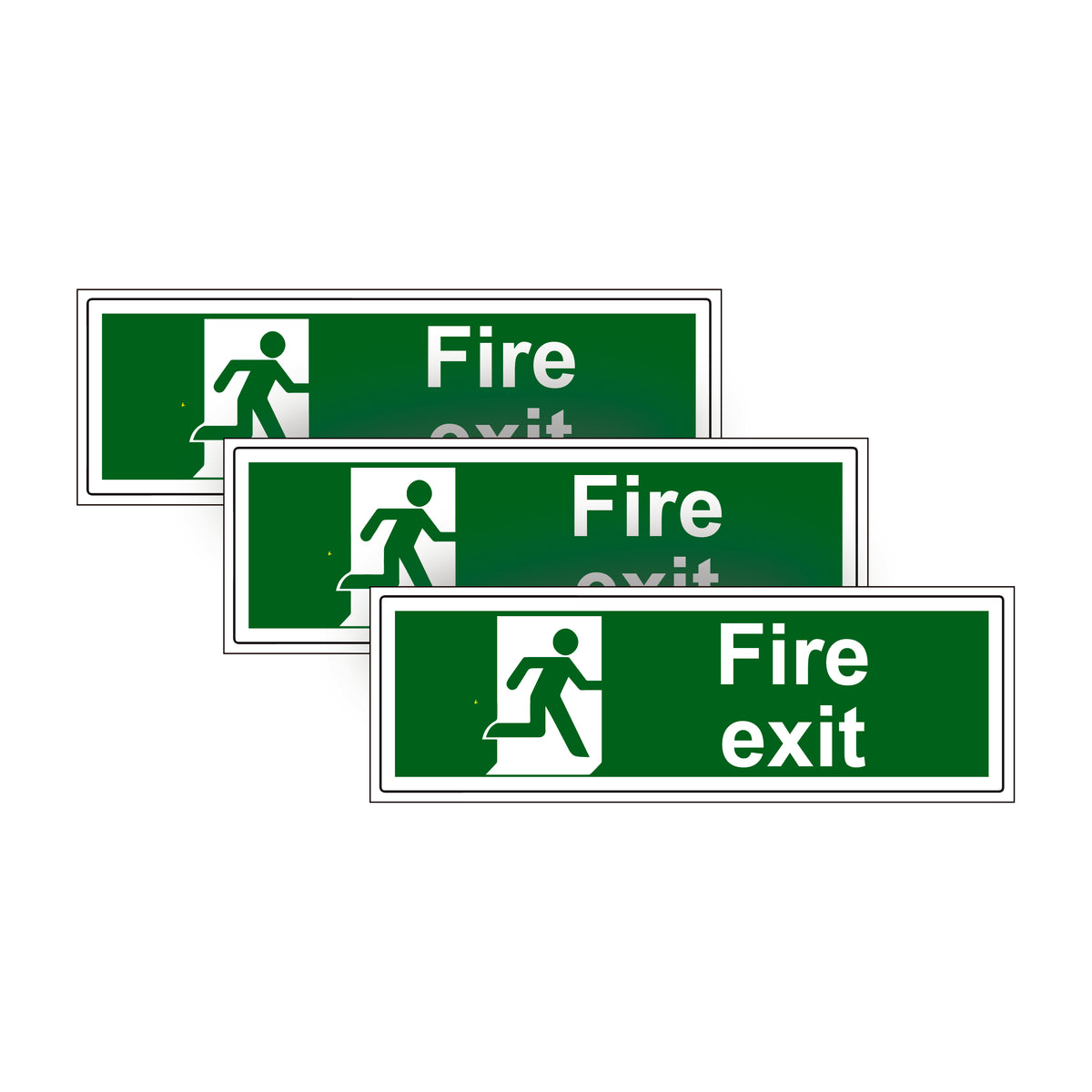 Window Exit Sticker Fire Exit WARNING SAFETY STICKERS Signs for Doors, walls Windows ...
